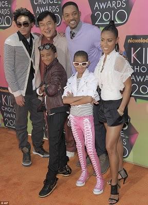Famille et jeunes celebrités au Kid Choice Awards