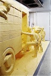 Sculptures sur beurre et margarine pâtissière