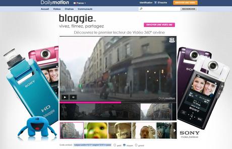 Bloggie - Vidéo navigable à 360°
