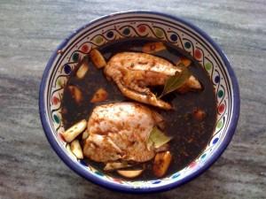 poulet au soja et vinaigre de cidre – de 	marie-élisabeth