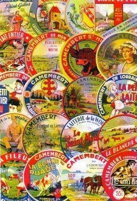 Collection d'étiquettes de fromages - Michelle Mangin