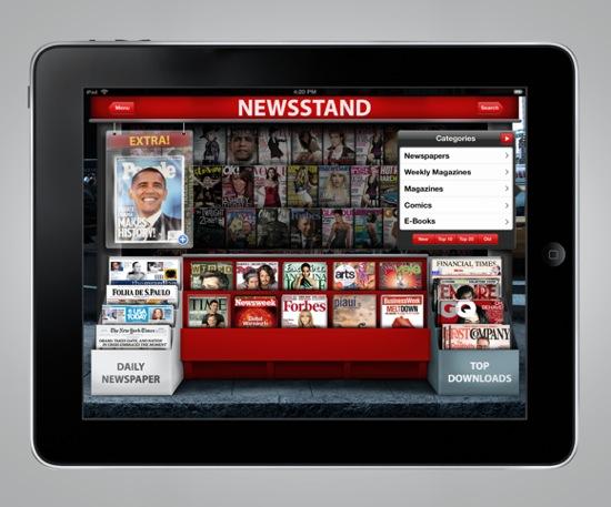 Le kiosque à journaux, version iPad