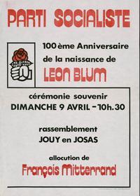 60e anniversaire de la mort de Léon Blum