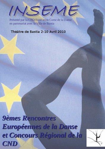 9ème concours régional de danse débute demain à Bastia jusqu'à dimanche. Voici le programme.