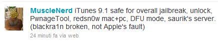 iTunes 9.1 et le jailbreak Round 2 : ça passe !