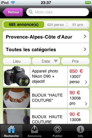 [News : Apps] VenteParfaite, publiez directement de votre iPhone