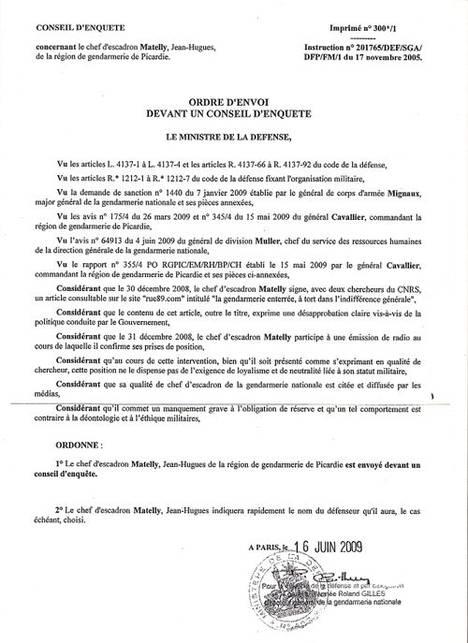 Affaire Matelly : l’ordonnance rejetant le référé-liberté pour défaut d’urgence (CE, ord., 30 mars 2010, JH Matelly)