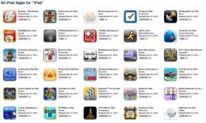 Les applications iPad sur l’App Store français