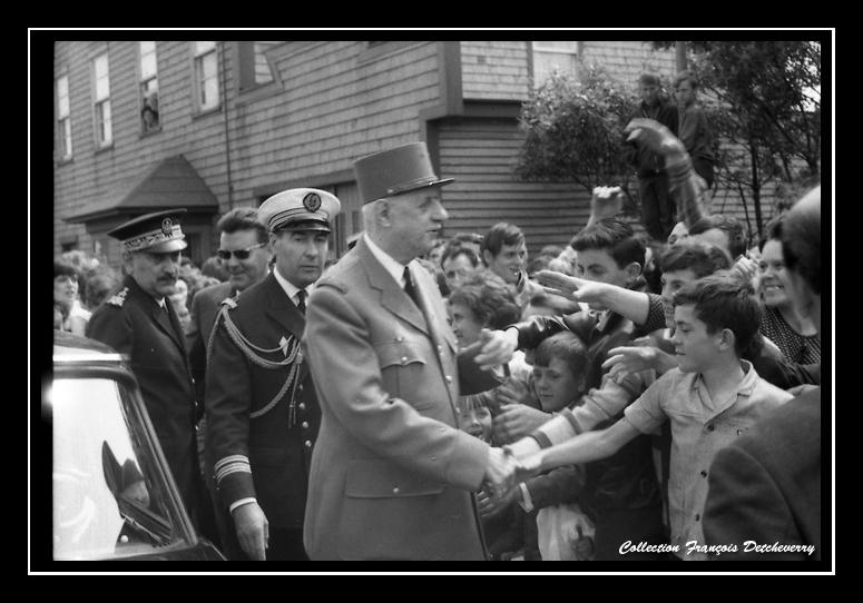 Visite du Général de Gaulle à Saint-Pierre, en 1967