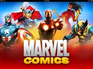 Zoom sur l’application Marvel pour iPad