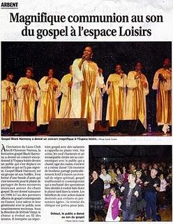 Black Harmony Gospel Singers dans la presse