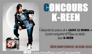 Concours Artistes (Chanteurs, Rappeurs, Danseurs, Beatmakers) avec K-Reen