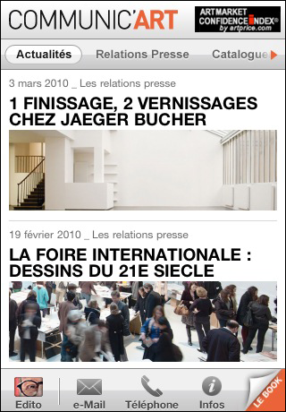 [News : Apps] Un peu d’art sur iphone avec Communic’Art