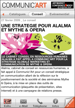 [News : Apps] Un peu d’art sur iphone avec Communic’Art