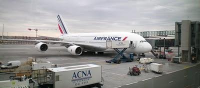 AF006 en A380 destination New-York
