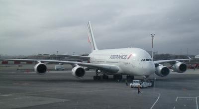 AF006 en A380 destination New-York