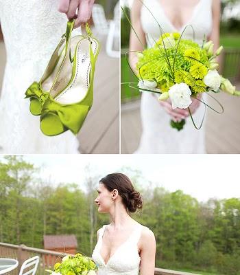 Des chaussures de mariage vertes ? Oui, je le veux !