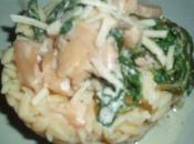 Risoni cresson champignons