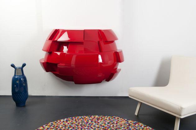 Red Belly Cabinet Design par Laurens van Wieringen-3