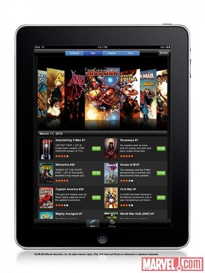 Marvel sur iPad séduit déjà les fans de comics