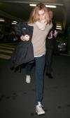 Emma Watson et son Père Chris Watson à l'aréroport d'Heatrow