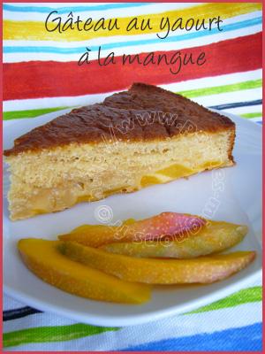 Gâteau au yaourt à la mangue
