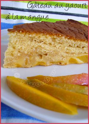 Gâteau au yaourt à la mangue