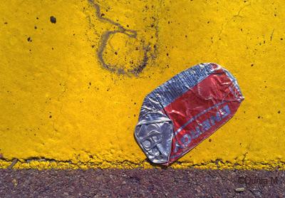 La Chaux-de-Fonds: déchets urbains canette