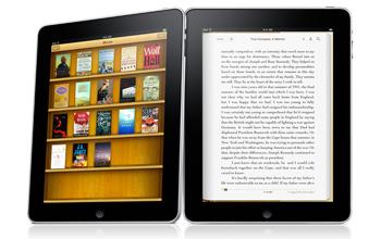 L’iPad entend populariser 
l’utilisation des e-book pour lire des livres numérisés © DR 