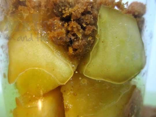 Verrine de pommes tièdes & Spéculoos