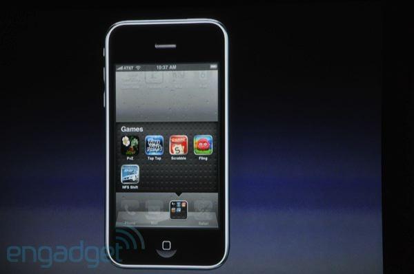 iphone  Présentation de liPhone OS 4