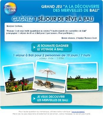 Thomas Cook vous propose un voyage à Bali.