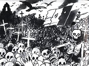 Illustration de Tardi pour Voyage au bout de la nuit