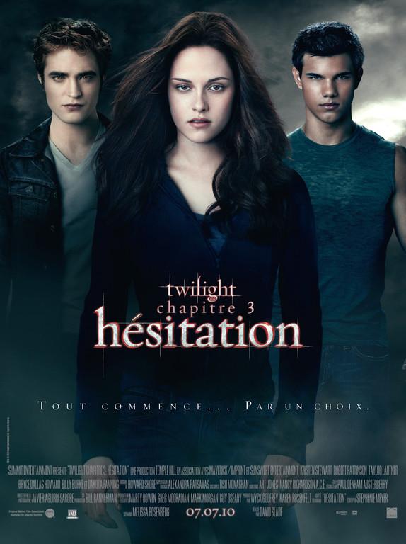 Twilight 3 Hésitation ... l'affiche française du film