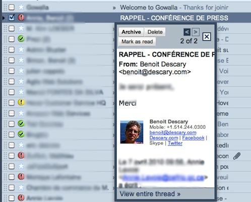 appercu gmail Gmail: Libellés imbriqués et aperçu des messages