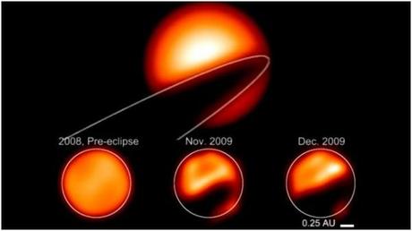 Epsilon Aurigae éclipsée par un disque de poussières