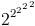 gif.latex?2^{2^{{2^2}^2}}