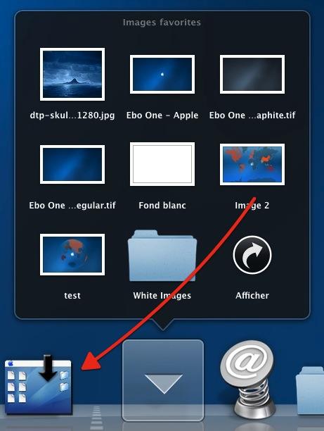 Pour changer rapidement le fond d'écran