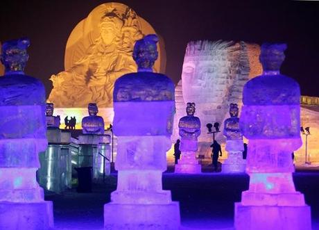 D' incroyables sculptures de glace chinoises