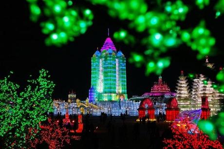 D' incroyables sculptures de glace chinoises