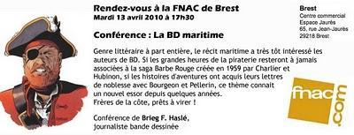 Conférence sur la BD maritime à la Fnac de Brest