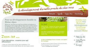 Rhône en vert : un site internet dédié au développement durable en région Rhône-Alpes