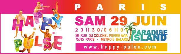 Pour le week end prochain  a Paris, Gayvox vous présente L'HappyPulse