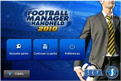 Football Manager 2010, votre équipe sur iPhone