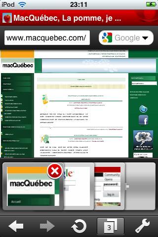 Opera sur l'iPhone