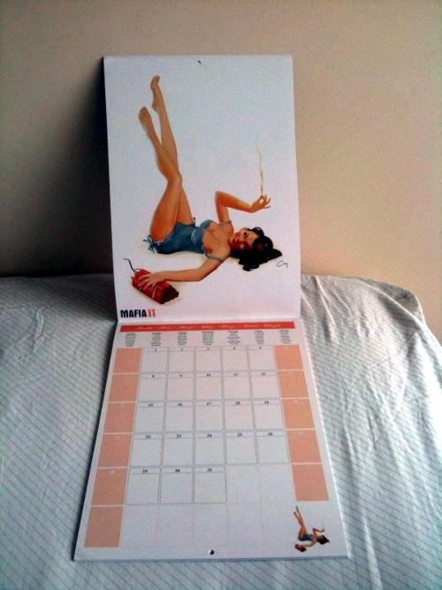 calendrier mafia II pin ups retro