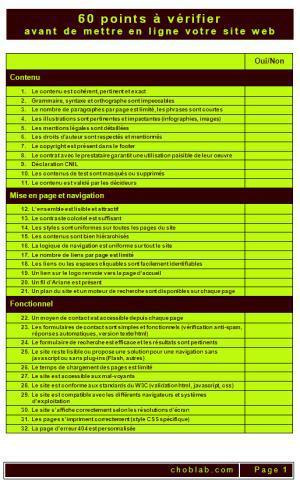 60 points à vérifier avant de mettre en ligne votre site web