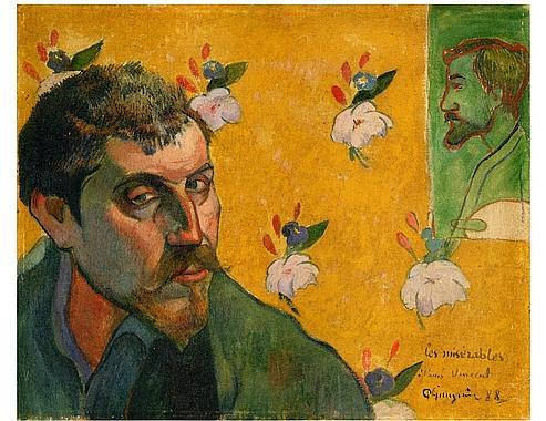 Gauguin en vedette au musée Van Gogh d'Amsterdam Autoportrait (Les Misérables), 1888.