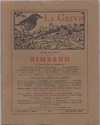 LA GRIVE. RIMBAUD 1954