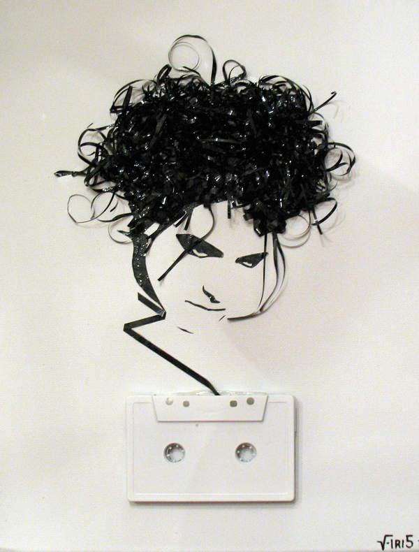 Robert-Smith---Cassette-tape-on-canvas--2009.jpeg